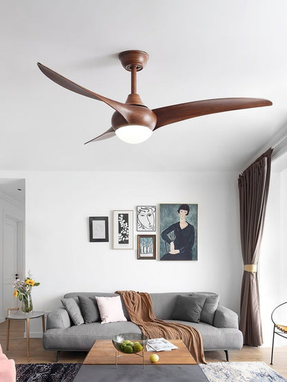 52-Inch Integrated LED Ceiling Fan with Opal Glass Light