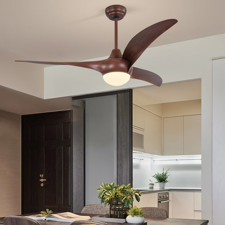 52-Inch Integrated LED Ceiling Fan with Opal Glass Light