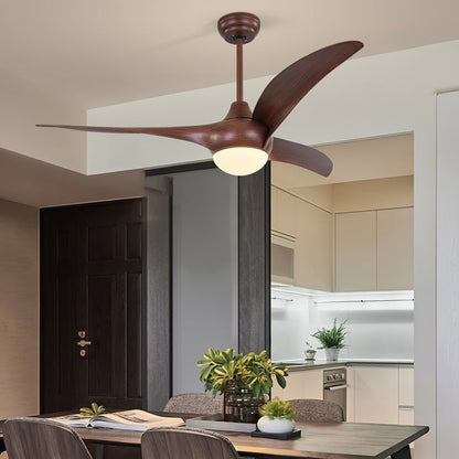 52-Inch Integrated LED Ceiling Fan with Opal Glass Light