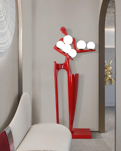 Abstract Guardian Sculpture LED Floor Lamp
