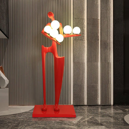 Abstract Guardian Sculpture LED Floor Lamp