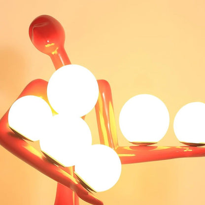 Abstract Guardian Sculpture LED Floor Lamp