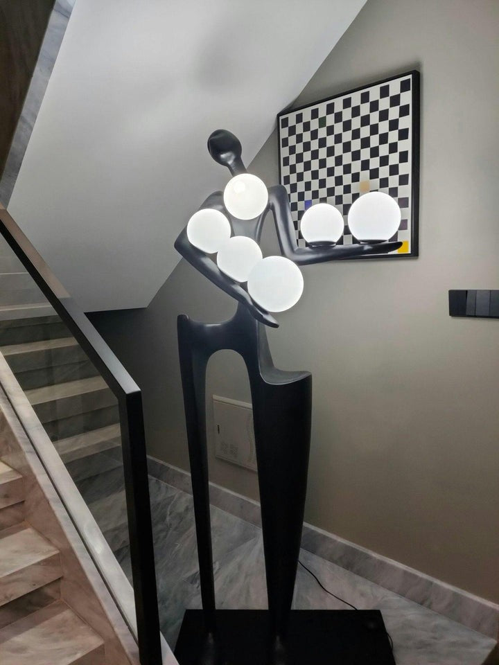 Abstract Guardian Sculpture LED Floor Lamp