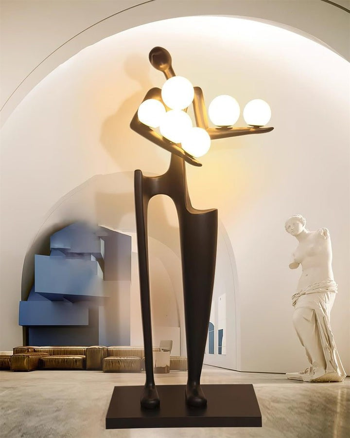 Abstract Guardian Sculpture LED Floor Lamp