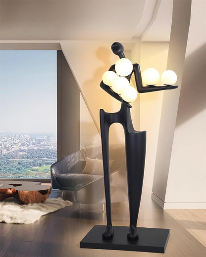 Abstract Guardian Sculpture LED Floor Lamp