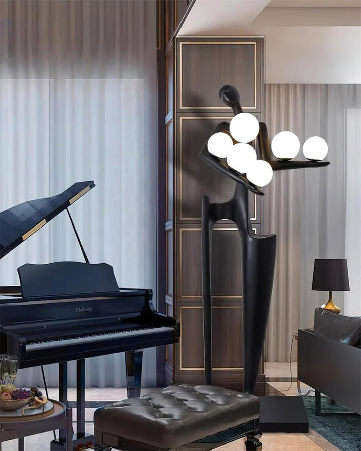 Abstract Guardian Sculpture LED Floor Lamp