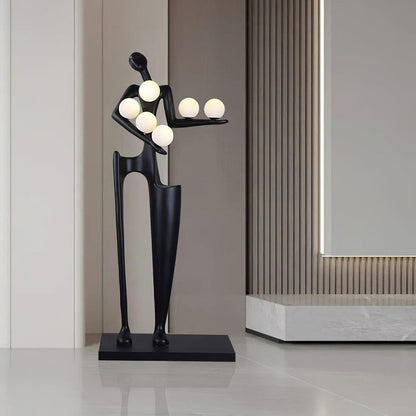 Abstract Guardian Sculpture LED Floor Lamp