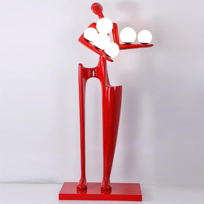 Abstract Guardian Sculpture LED Floor Lamp