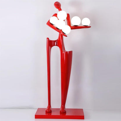 Abstract Guardian Sculpture LED Floor Lamp