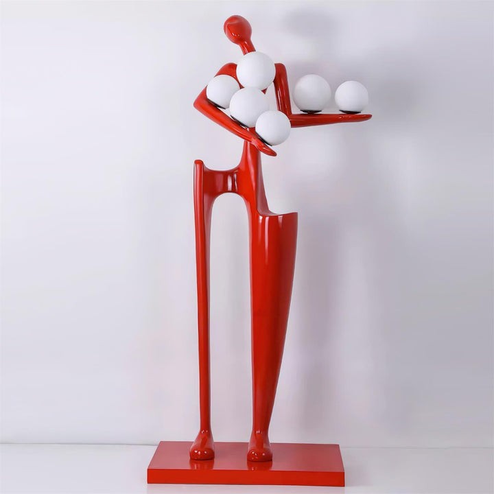 Abstract Guardian Sculpture LED Floor Lamp