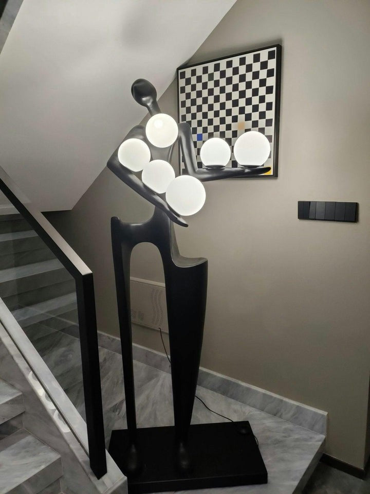 Abstract Guardian Sculpture LED Floor Lamp