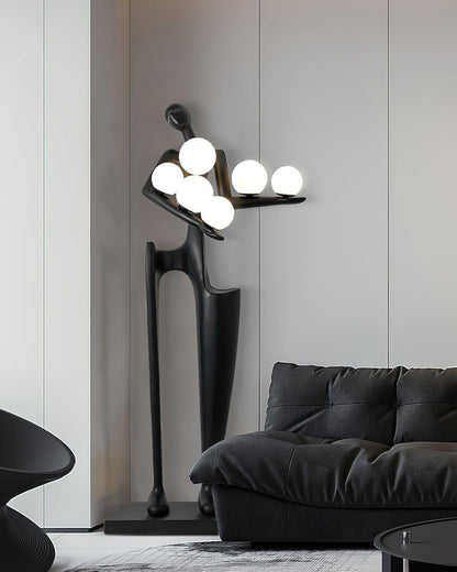 Abstract Guardian Sculpture LED Floor Lamp