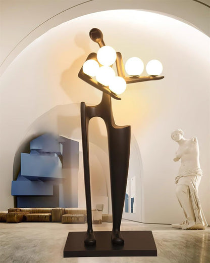 Abstract Guardian Sculpture LED Floor Lamp