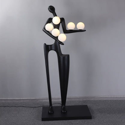 Abstract Guardian Sculpture LED Floor Lamp