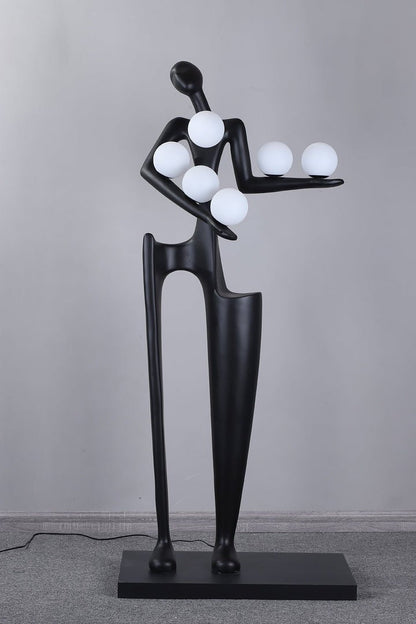 Abstract Guardian Sculpture LED Floor Lamp