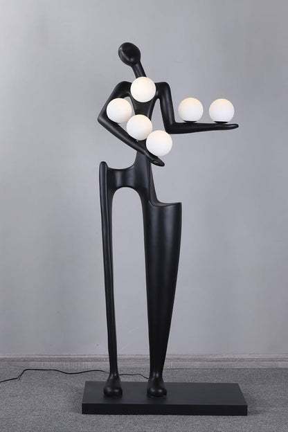 Abstract Guardian Sculpture LED Floor Lamp