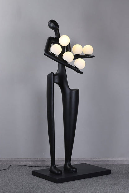 Abstract Guardian Sculpture LED Floor Lamp