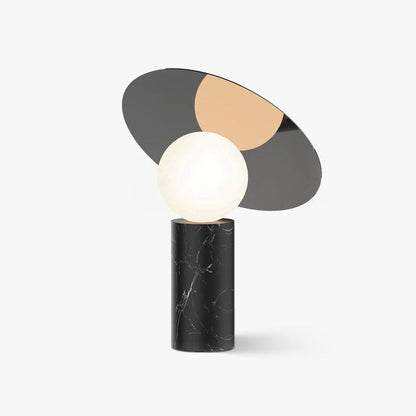Adjustable 360° Disc Table Lamp with Marble Base