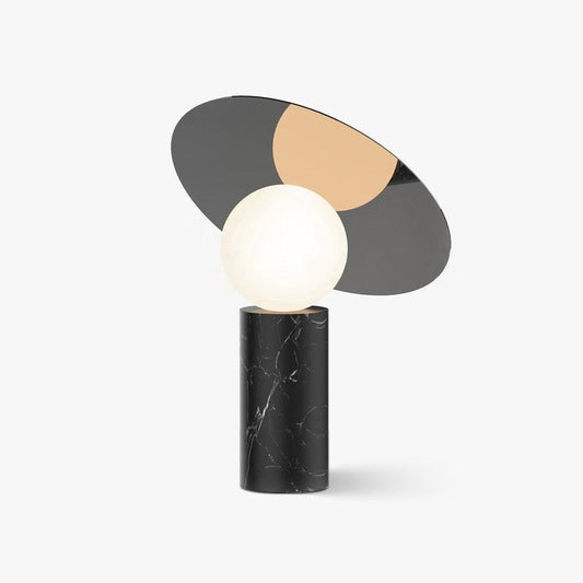 Adjustable 360° Disc Table Lamp with Marble Base