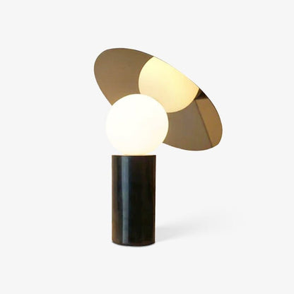 Adjustable 360° Disc Table Lamp with Marble Base