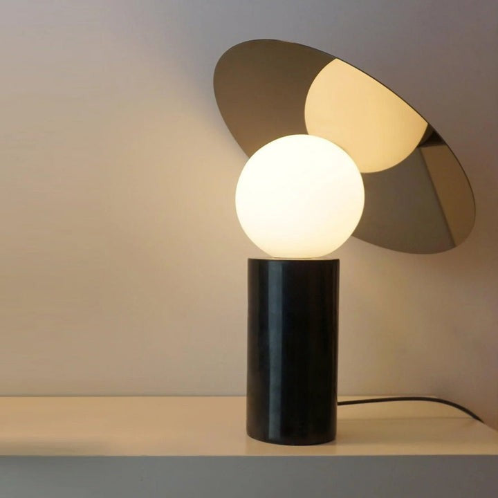 Adjustable 360° Disc Table Lamp with Marble Base