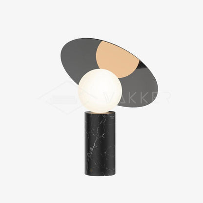 Adjustable 360° Disc Table Lamp with Marble Base