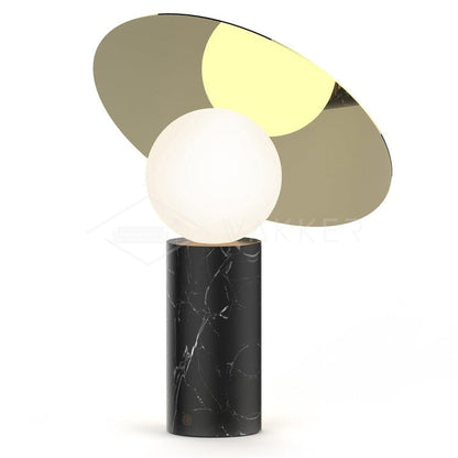 Adjustable 360° Disc Table Lamp with Marble Base