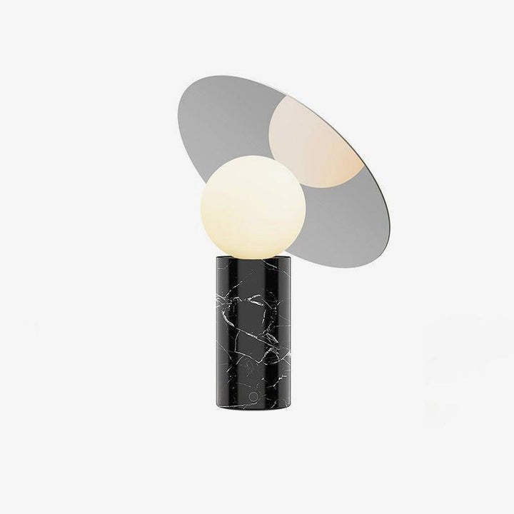 Adjustable 360° Disc Table Lamp with Marble Base