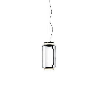 Adjustable Clear Glass Cylinder LED Pendant Light