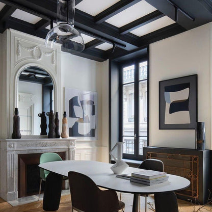 Adjustable Clear Glass Cylinder LED Pendant Light