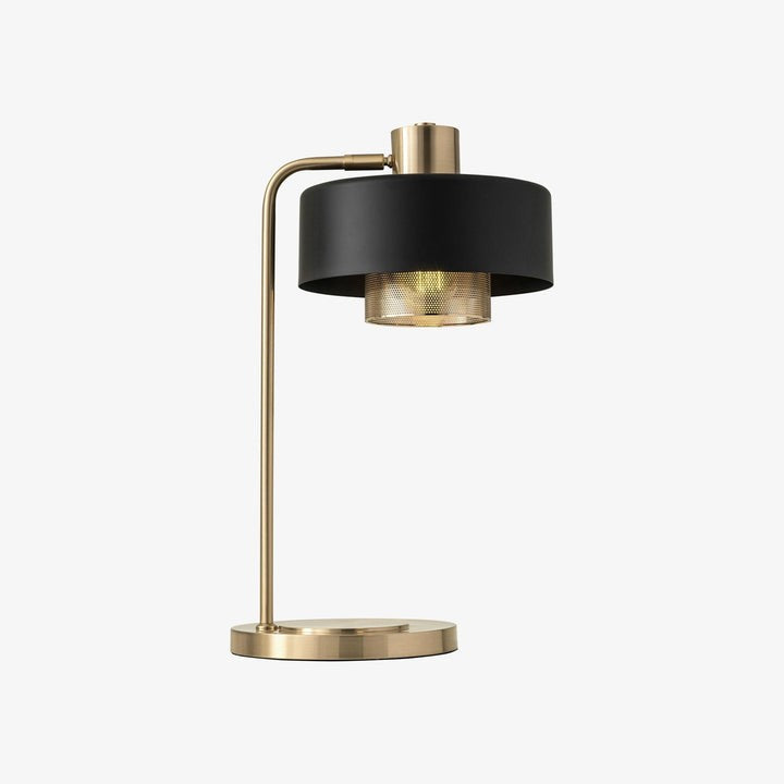 Adjustable Copper & Black Metal Table Lamp