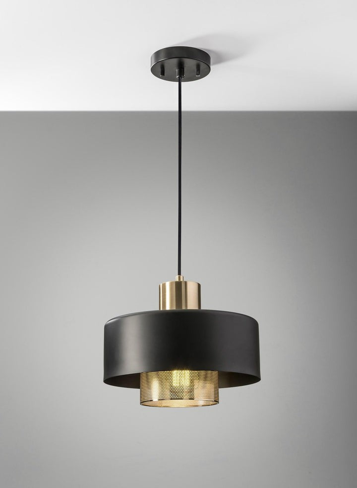 Adjustable Copper & Black Metal Table Lamp