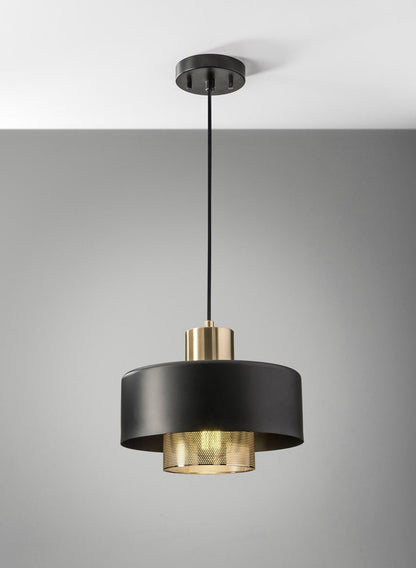 Adjustable Copper & Black Metal Table Lamp