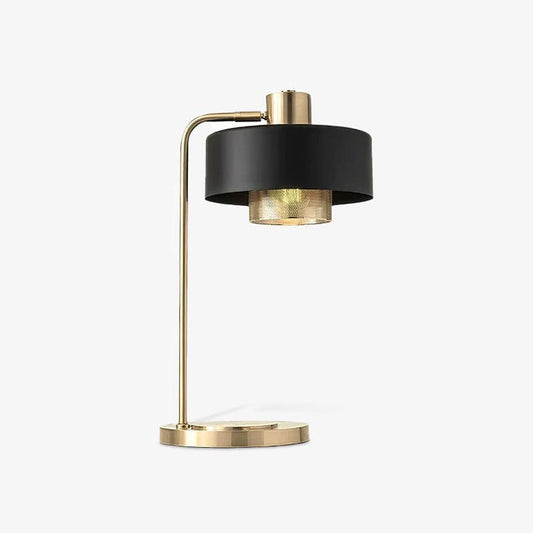 Adjustable Copper & Black Metal Table Lamp