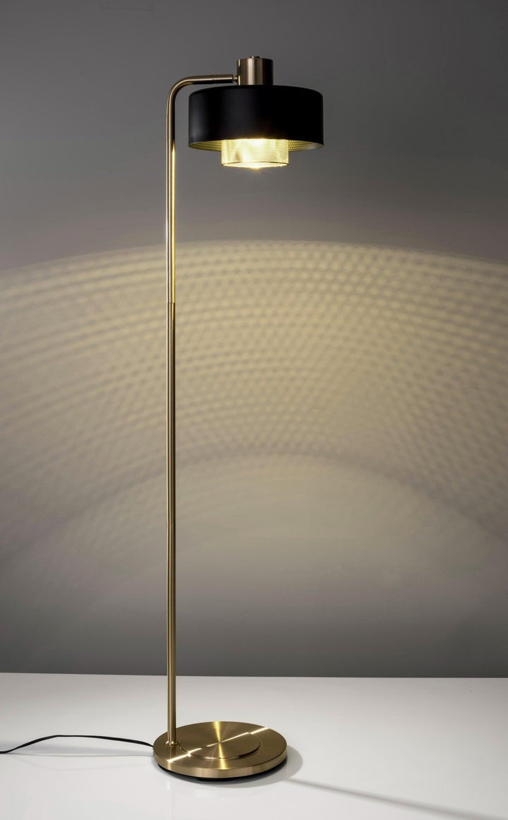 Adjustable Copper & Black Metal Table Lamp