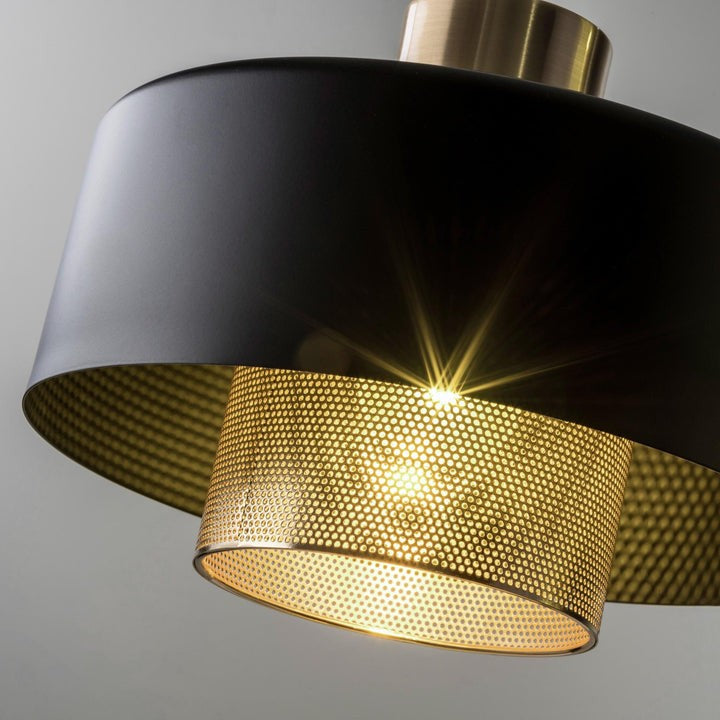 Adjustable Copper & Black Metal Table Lamp