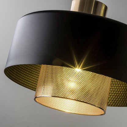 Adjustable Copper & Black Metal Table Lamp
