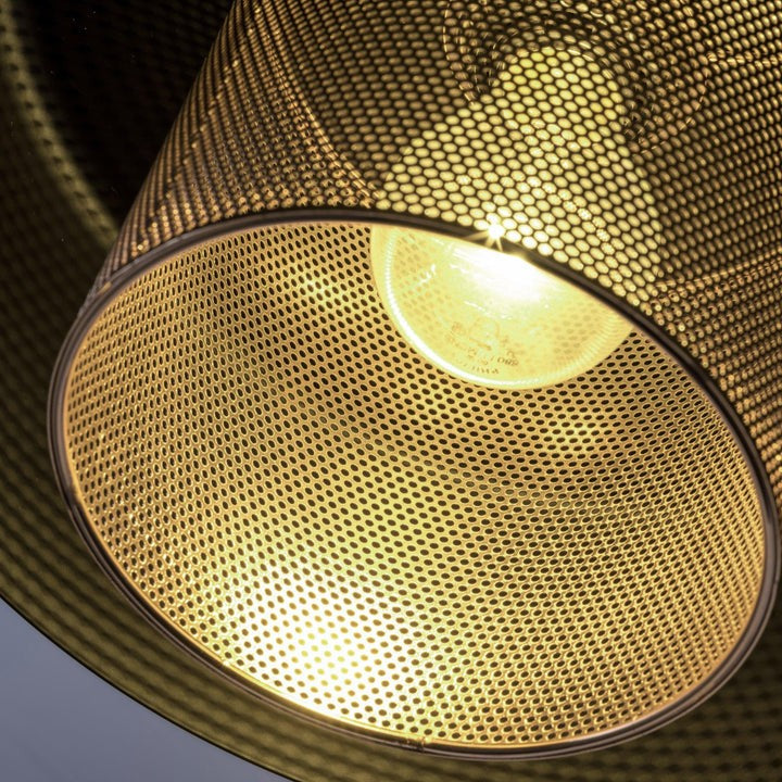Adjustable Copper & Black Metal Table Lamp