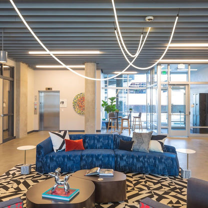 Adjustable Curved Silicone Pendant Light