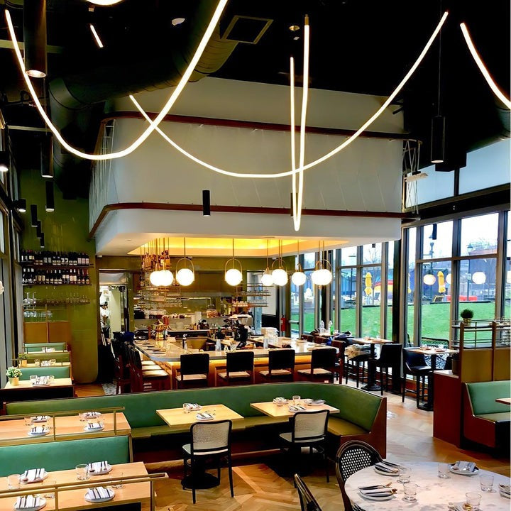 Adjustable Curved Silicone Pendant Light