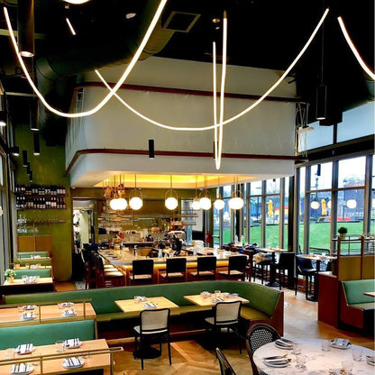 Adjustable Curved Silicone Pendant Light