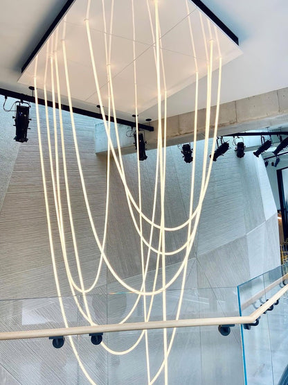 Adjustable Curved Silicone Pendant Light