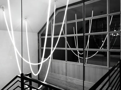 Adjustable Curved Silicone Pendant Light