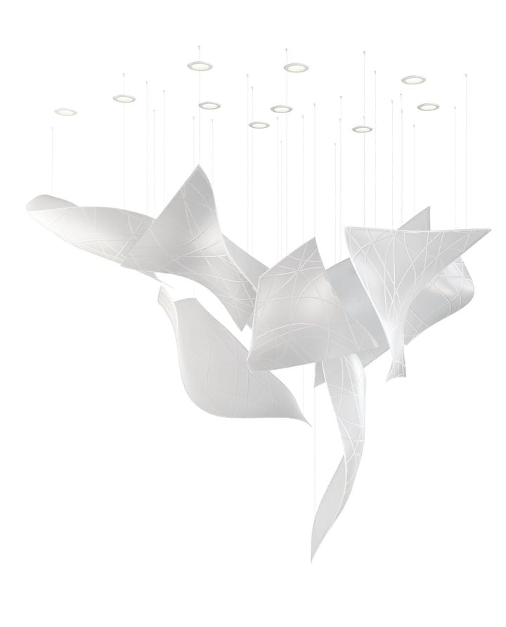 Adjustable LED Crystal Chandelier