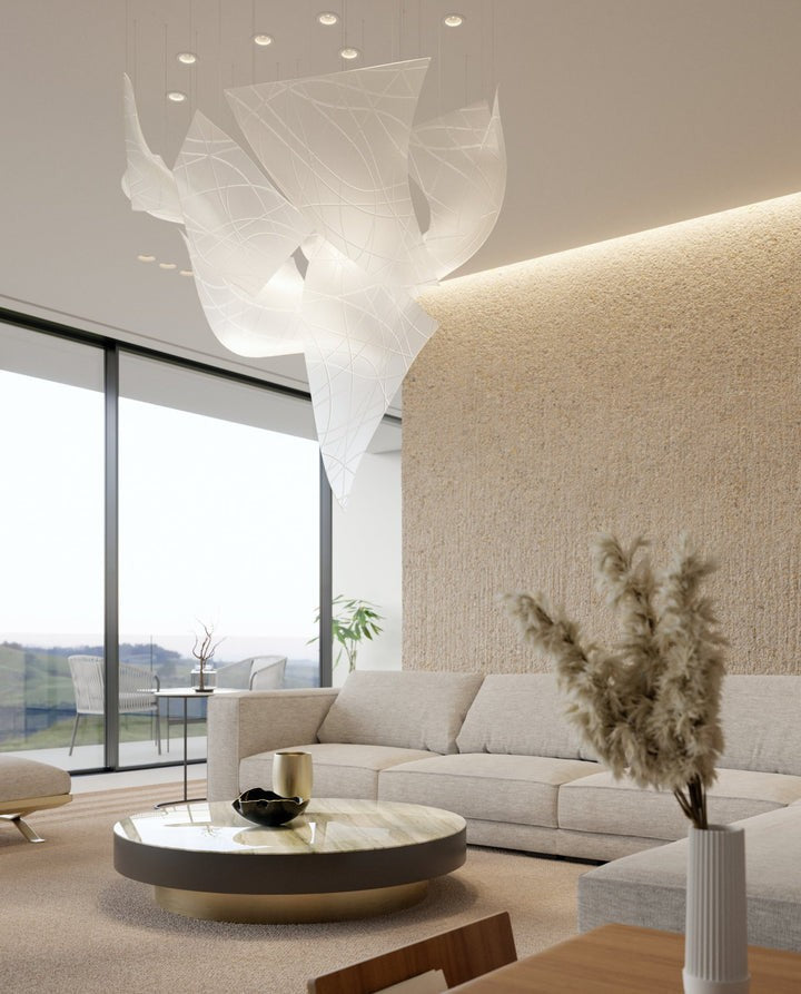 Adjustable LED Crystal Chandelier