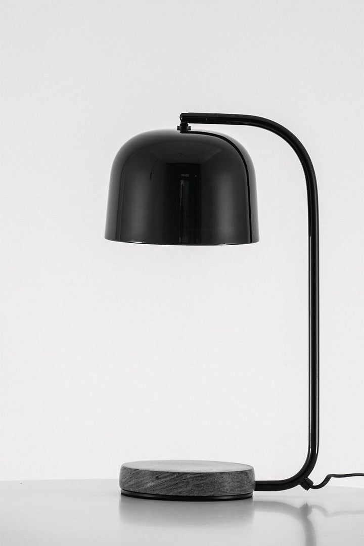Adjustable Marble & Metal Desk Lamp with LED Lighting
