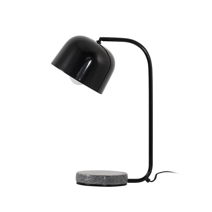Adjustable Marble & Metal Desk Lamp with LED Lighting