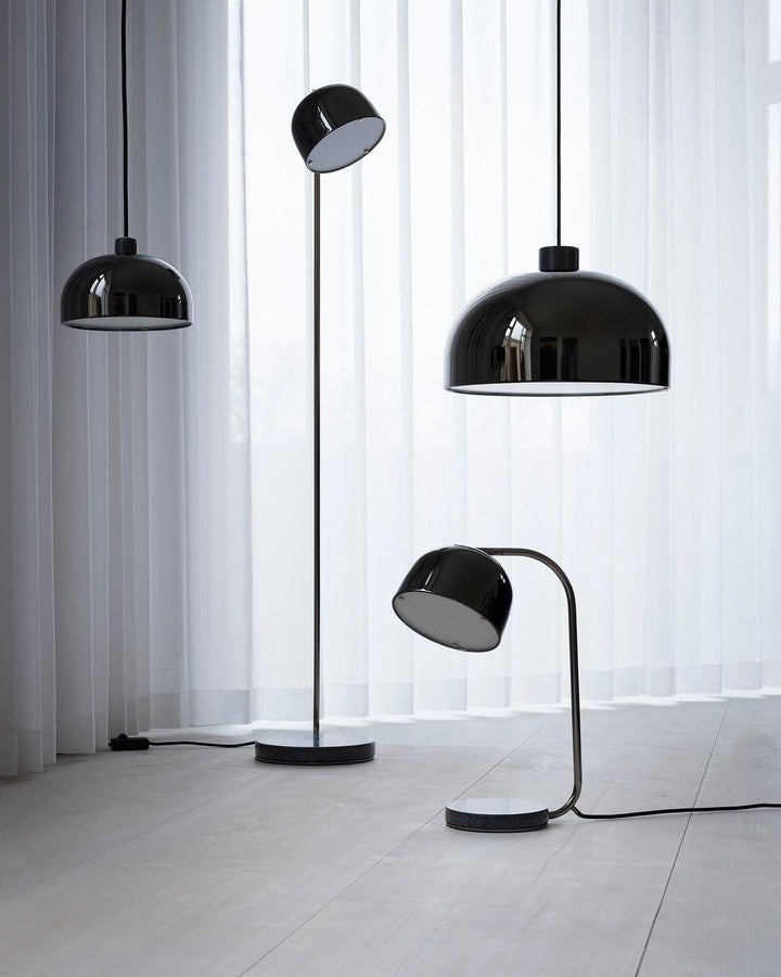 Adjustable Marble & Metal Desk Lamp with LED Lighting