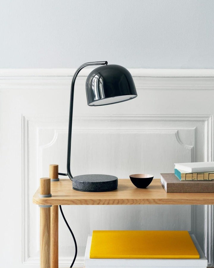 Adjustable Marble & Metal Desk Lamp with LED Lighting