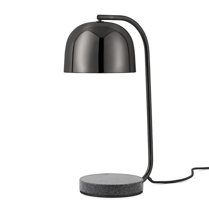Adjustable Marble & Metal Desk Lamp with LED Lighting